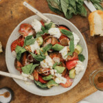 Avocado caprese salad summer side dishes.
